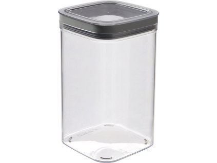 Dóza Curver DRY CUBE, 1800 ml, transparentní/šedá, 118x118x197 mm
