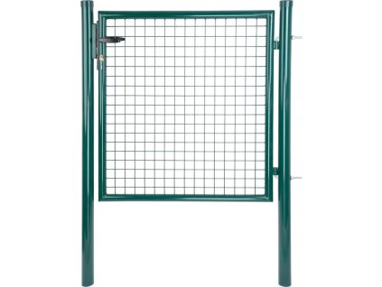 Brána Strend Pro METALTEC ECO 2, 1000/1500/50x50 mm, okrouhlý rám, zelená, jednokřídlová, zahradní, ZNPVC, RAL6005