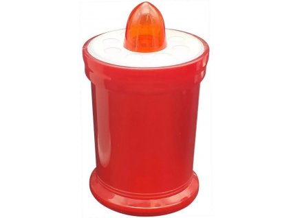 Svíčka MagicHome TG-18, LED, na hrob, červená, 11 cm, součást balení 2xAA