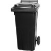 Nádoba MGB 120 lit, plast, černá, HDPE, popelnice na odpad