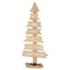 Dekorace MagicHome Vánoce Woodeco, Strom s tabulkami, bal. 2 ks, 40x17 cm
