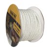 Šňůra sporáková Strend Pro, 030 m, 12x12 mm, bal. 5 kg, těsnící šňůra na sklo, na dvířka, na krby, na kamna, ucpávka, bílá