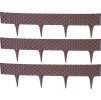 Palisáda RattanPalisade L-2,40 m, tmavá hnědá, bal. 3 ks, 820x95/200 mm, UV