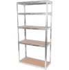 Regál Racks RAT40 MS, kovový, MDF, 5 polic, 1800x900x400 mm, max. 175 kg/police