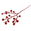 Větvička MagicHome Vánoce, GliBerries. červená, 28 cm