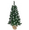 Stromek MagicHome Vánoce Nico, jedle v jutě, zasněžené konce, 90 cm
