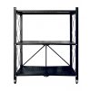 Regál Racks RAW3T, kovový, 3 police, 0870x720x340 mm, max. 50 kg/police, přenosný, na kolech