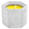 Svíčka Citronella, cement, 85 g, 90x75 mm