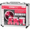 Sada vyřezávačů Strend Pro Premium, 6-8-10-20-35-50-68 mm, adaptér, zvětšovač děr, kotouč, M14, diamant, korunky, professional