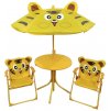 Set LEQ MELISENDA Tigre, tiger, slunečník 105 cm, stůl 50 cm, 2 stoličky, dětský