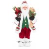 Dekorace MagicHome Vánoce, Santa s lyžemi, 80 cm