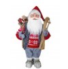 Dekorace MagicHome Vánoce, Santa stojící, s lyžemi, 60 cm