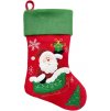 Dekorace MagicHome Vánoce, Ponožka se santou, 41 cm