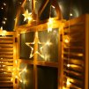 Řetěz MagicHome Vánoce Curtain, 138x LED teplá bílá, s hvězdami, 230V, 50 Hz, 8 funkcí, osvětlení, L-2,2x0,6/0,9 m