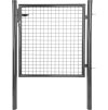 Brána Strend Pro METALTEC ECO 2, 1000/2000/50x50 mm, okrouhlý rám, antracit, jednokřídlová, zahradní, ZNPVC, RAL7016