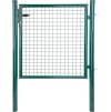 Brána Strend Pro METALTEC ECO 2, 1000/2000/50x50 mm, okrouhlý rám, zelená, jednokřídlová, zahradní, ZNPVC, RAL6005