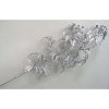 Větvička MagicHome Vánoce, AraliaGlis.Silver, stříbrná, 74 cm