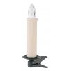 Svíčka MagicHome Vánoce, se kolíčkem, 10 LED, 1xAA, 10 ks + dálkový ovladač, jednoduché svícení, časevač, plápolání plamene, 2,2x12 cm
