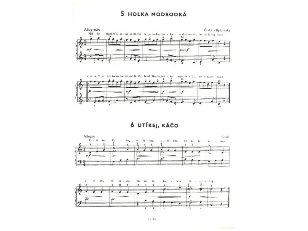 P. Eben - Lidové písně a koledy pro klavír ve snadném slohu ...