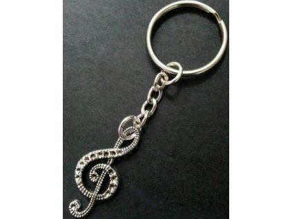 25036 privesek na klice ozdobny houslovy klic