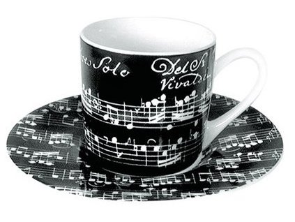 25801 hrnek s partiturou vivaldi espresso cerny s podsalkem