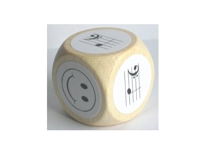 26107 kostka s notami v basovem klici f az c