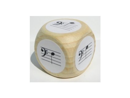 26113 kostka s notami v basovem klici f az c1