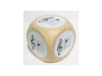 26125 kostka s notami v houslovem klici c2 az g2