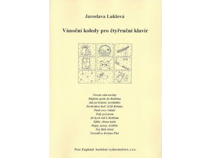 27373 jaroslava luklova vanocni koledy pro ctyrrucni klavir
