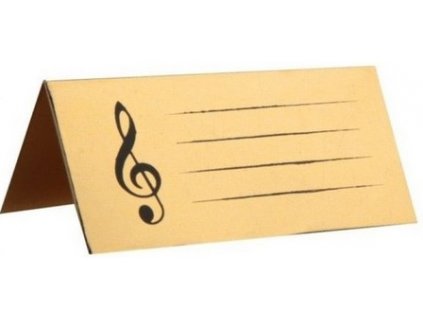 28936 jmenovky na stul houslovy klic zlate