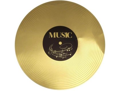 29677 prostirani gramofonova deska music zlate