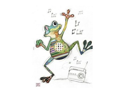 30304 embosovane prani do obalky zabka s notami