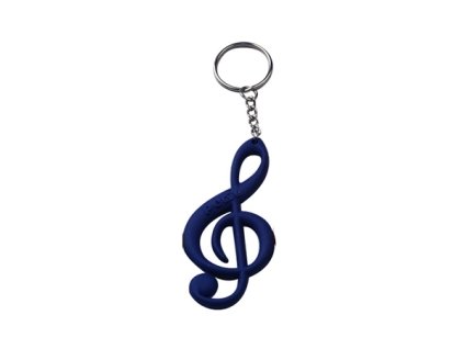 30499 privesek na klice houslovy klic modry