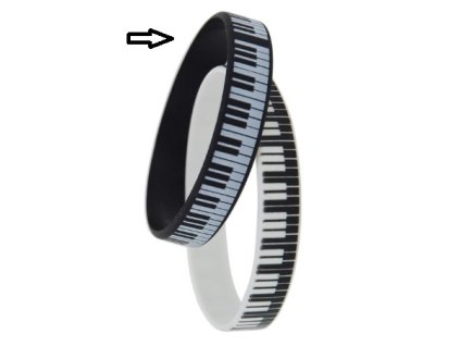 30649 gumovy naramek na ruku klaviatura