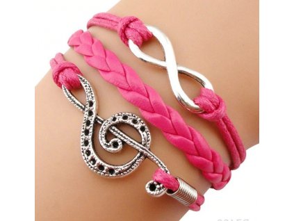 31141 naramek houslovy klic ruzovy