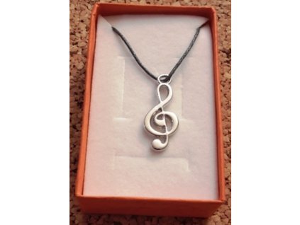 31600 privesek na krk houslovy klic hladky