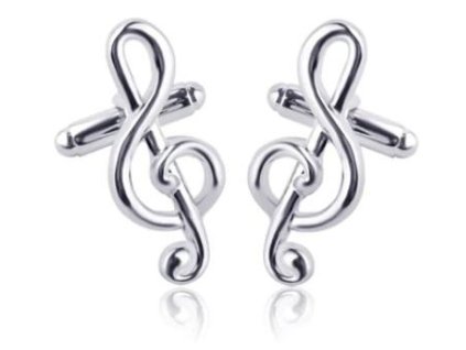 32371 manzetove knoflicky houslovy klic stribrny