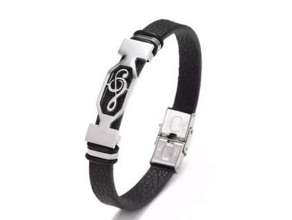 33316 kozeny naramek houslovy klic 2