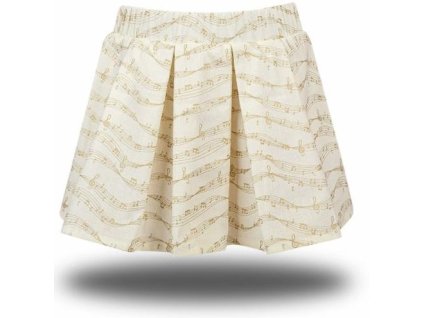 33562 detska bavlnena sukynka se zlatou partiturou vel 86