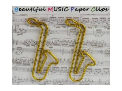 34363 kancelarske sponky saxofon