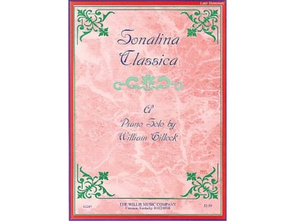 Sonatina Classica Gillock obálka