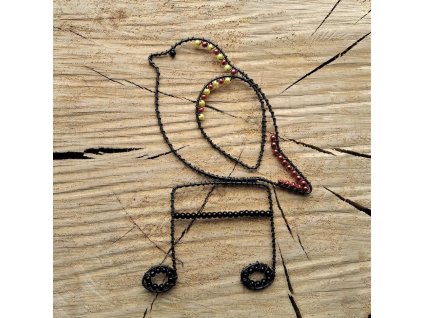 Ptáček a noty dekorační ozdoba 3