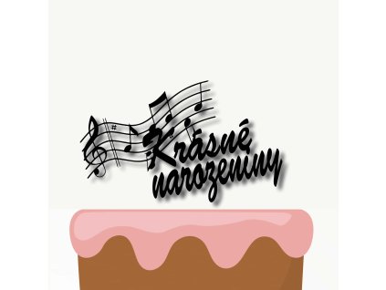 Zápich Krásné narozeniny a noty