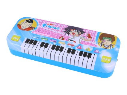 Plechové pouzdro KLAVIATURA modré