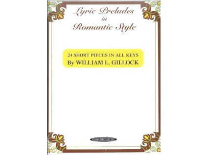 Lyric preludes in romantic style