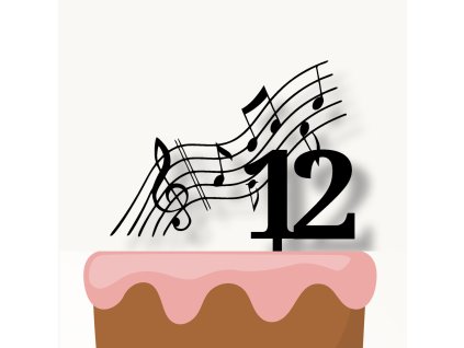 Zápich na dort NOTY 12