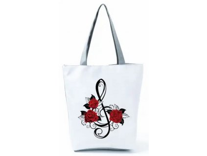 Taška HOUSLOVÝ KLÍČ bílá