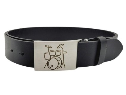 Kožený opasek s kovovou sponou BICÍ SOUPRAVA 115 cm