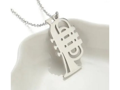 Náhrdelník TRUBKA stříbrný