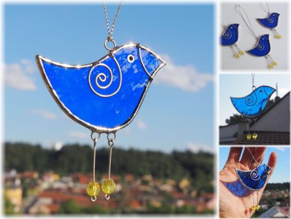 Ptáček tmavě modrý